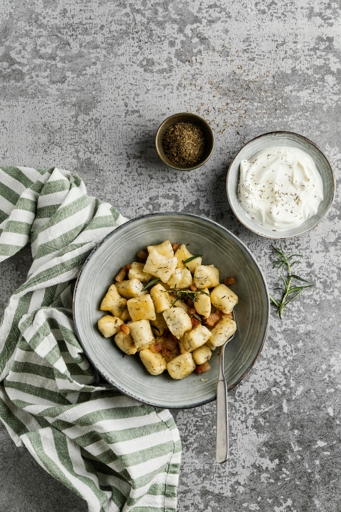 Crispy Pan-Fried Gnocchi with Garlic Butter & Parmesan