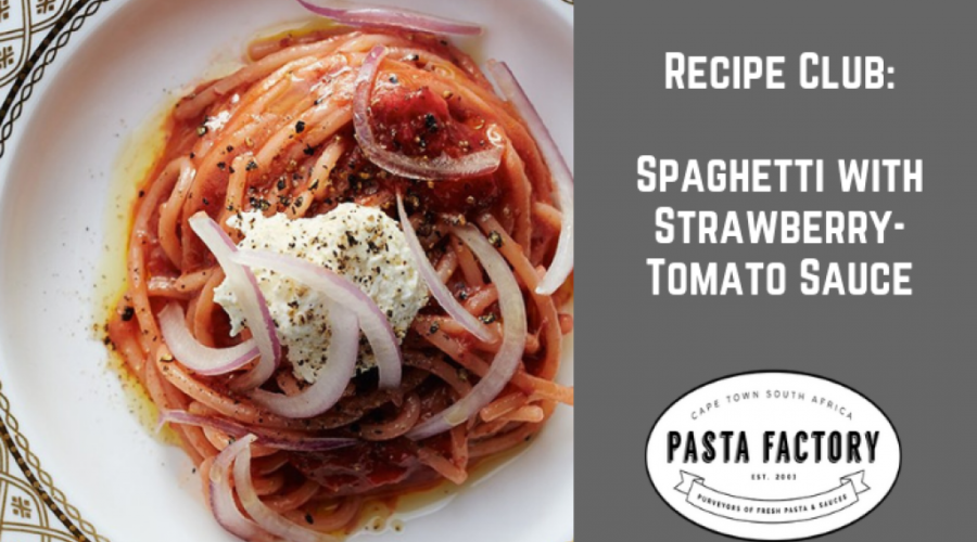 Spaghetti with Strawberry-Tomato Sauce