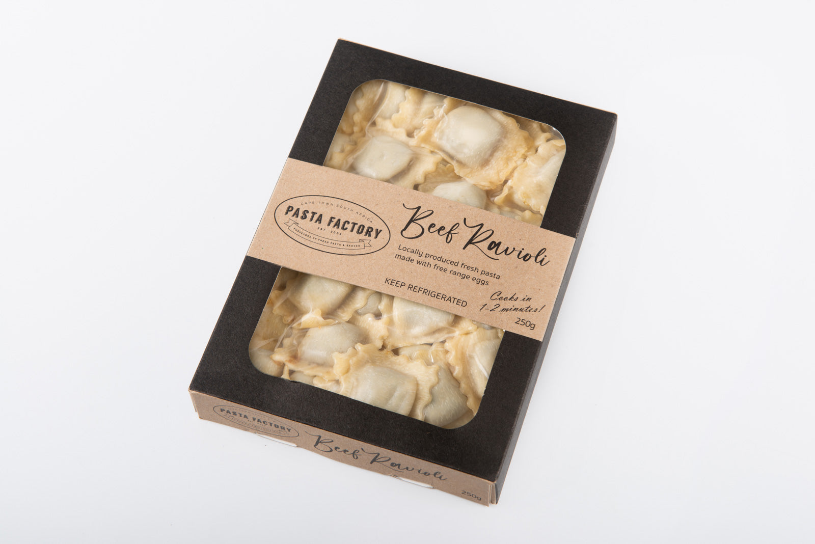 Beef Ravioli (square) – Pasta Factory SA
